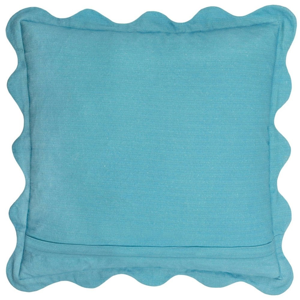 Furn Scalloped Crustaceans Cushion Cover - Orange/Aqua