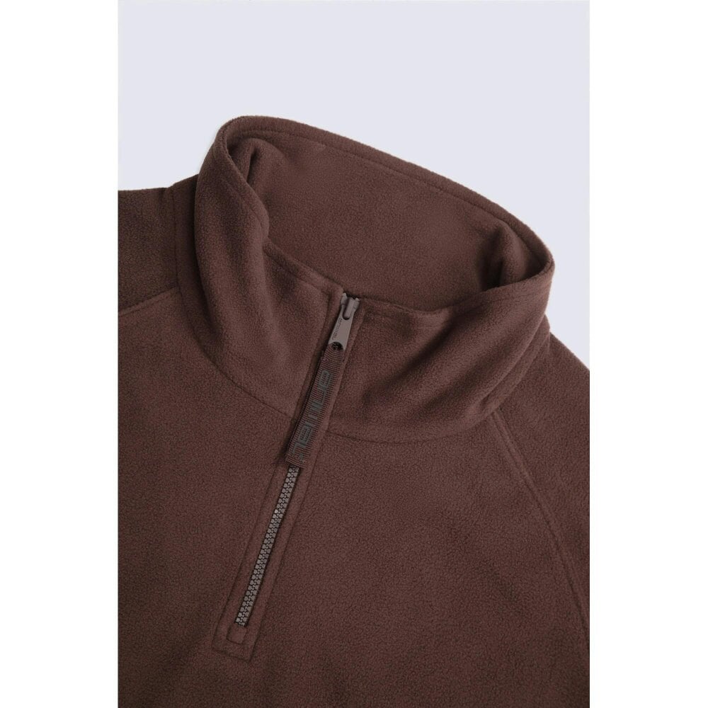 Animal Mens Prague Half-Zip Fleece - Brown
