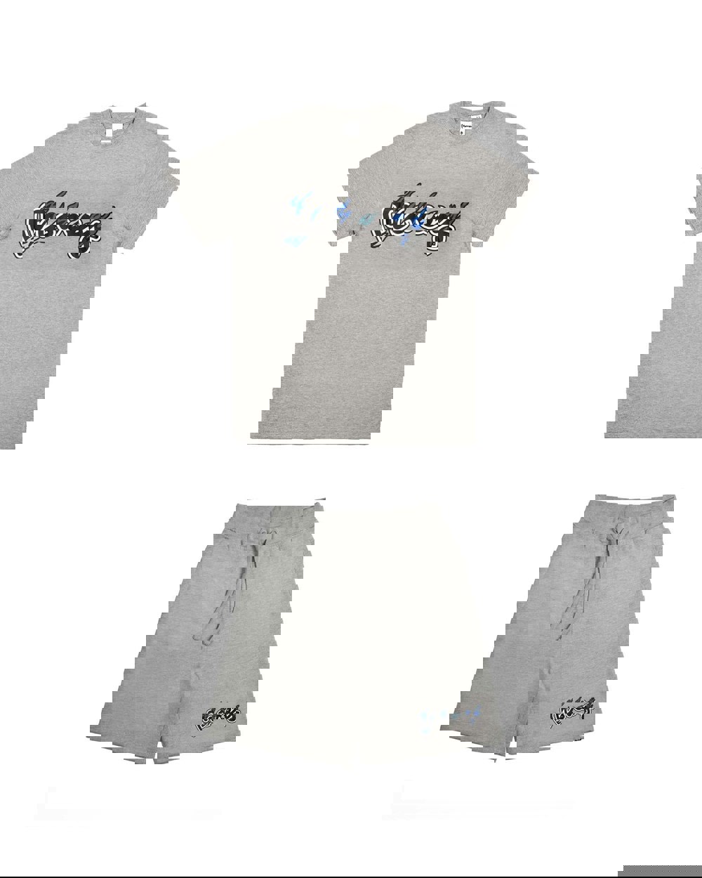 Money Flame Sig Twin Set Grey Melange
