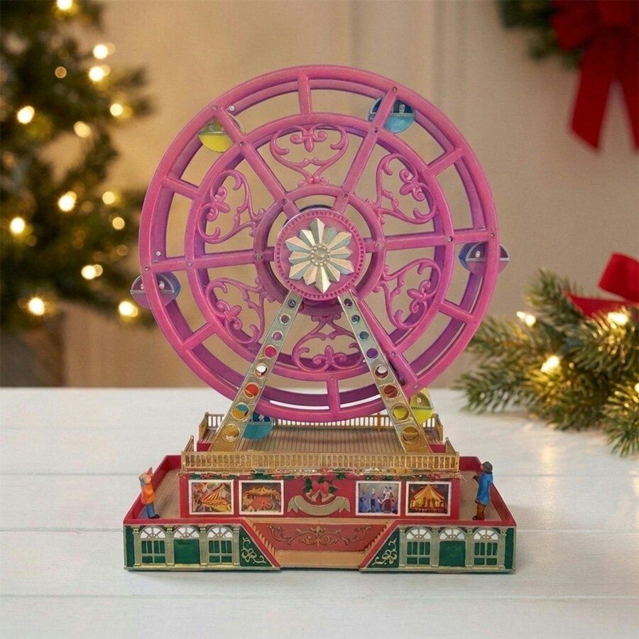Garden Greatness Festive Animated LED Ferris Wheel Light