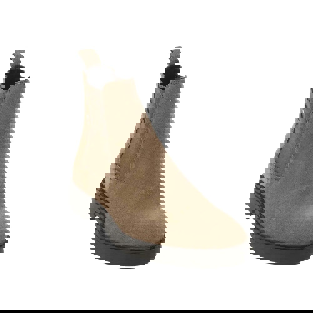 Boss Mens Calev Suede Chelsea Boots - Beige