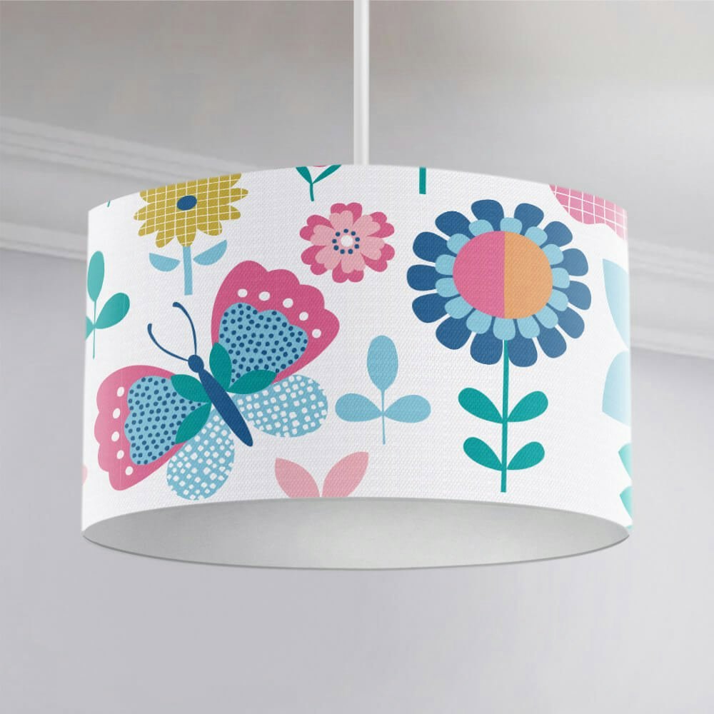 Flower Garden Ceiling Lampshade - Happy Linen Company