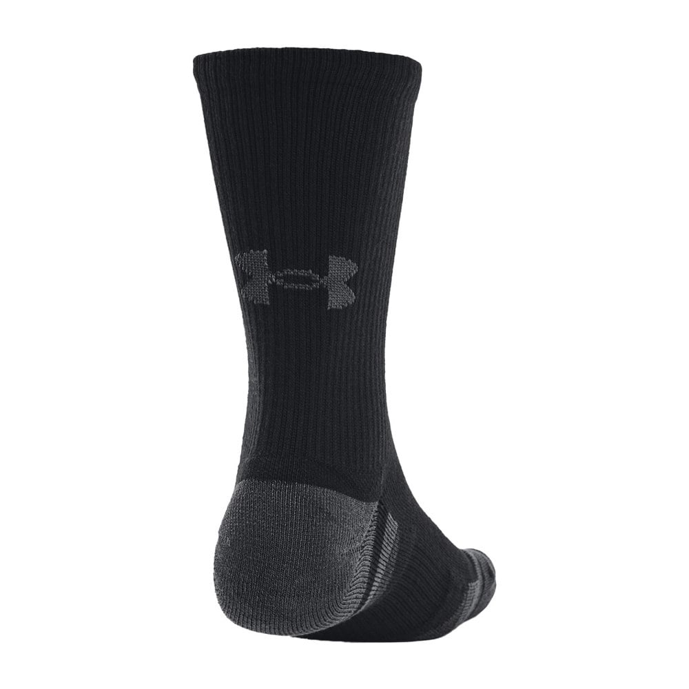 Under Armour Unisex Adult Performance Tech Crew Socks (Pack of 3) - Black