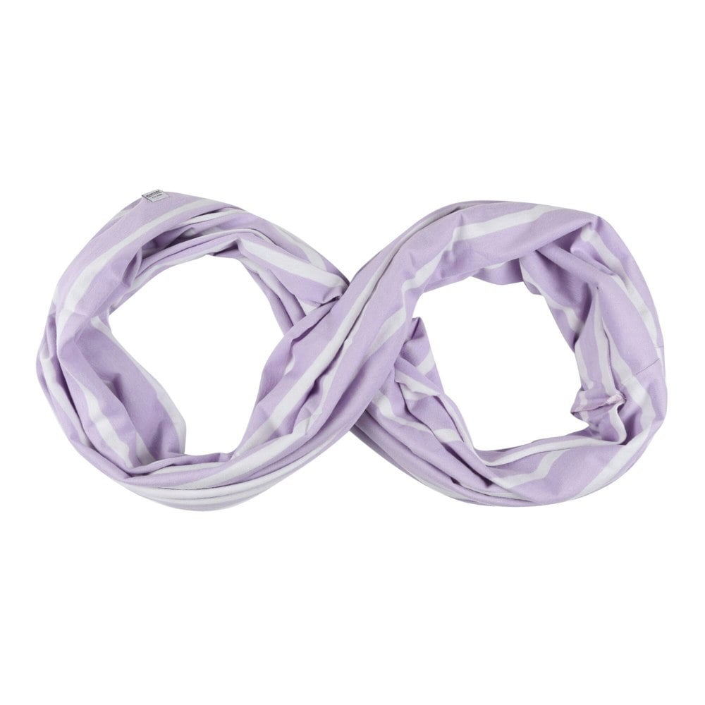 Regatta Womens/Ladies Shaila Striped Jersey Scarf - Pastel Lilac/White