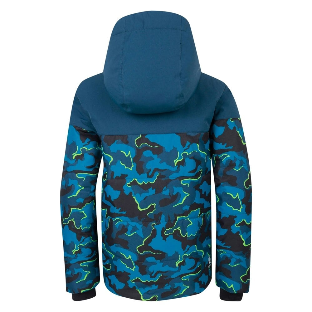 Regatta Childrens/Kids Liftie Camo Ski Jacket - Moonlight Denim/Kingfisher Blue