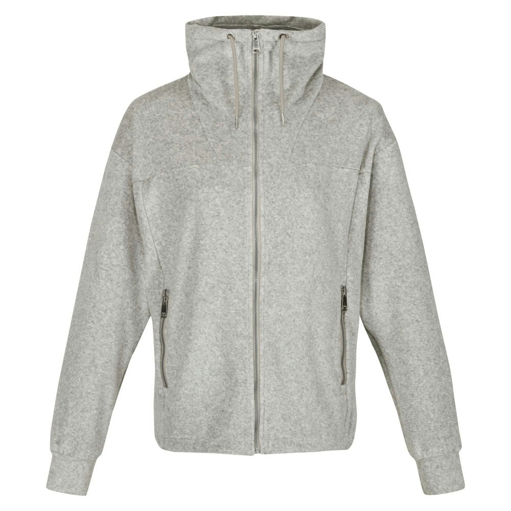 Regatta Women's Jessalyn Velour Full Zip Fleece Jacket - Paloma Grey Marl