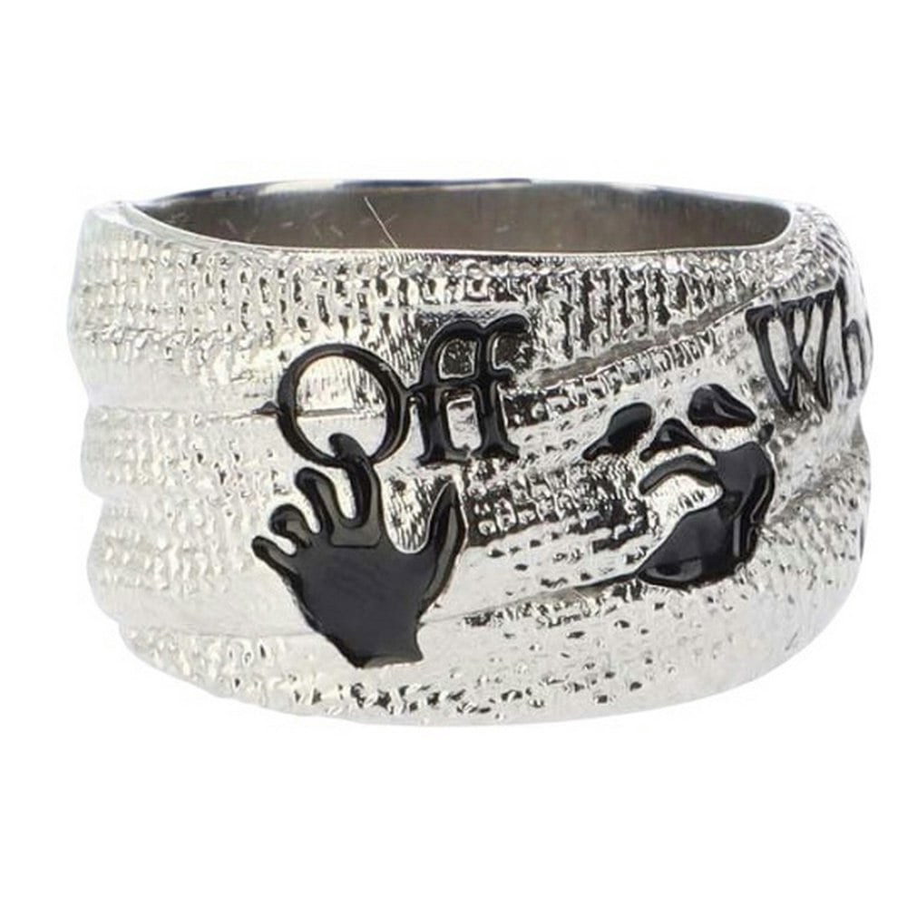 Off White Logo Ring - Silver