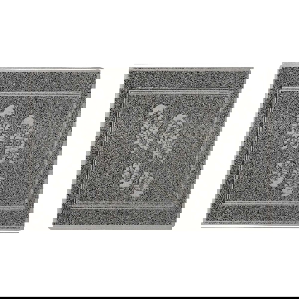 Oseasons Footprints Large Sanitizing Doormat in Grey