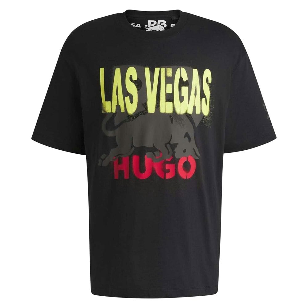 Hugo Mens Las Vegas Artwork T-Shirt - Black