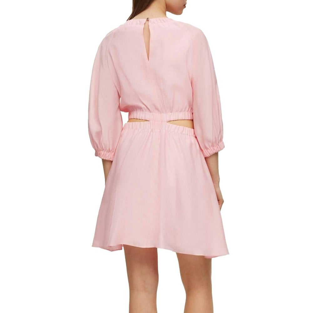 Hugo Womens/Ladies Kang Cut Out Dress - Pink