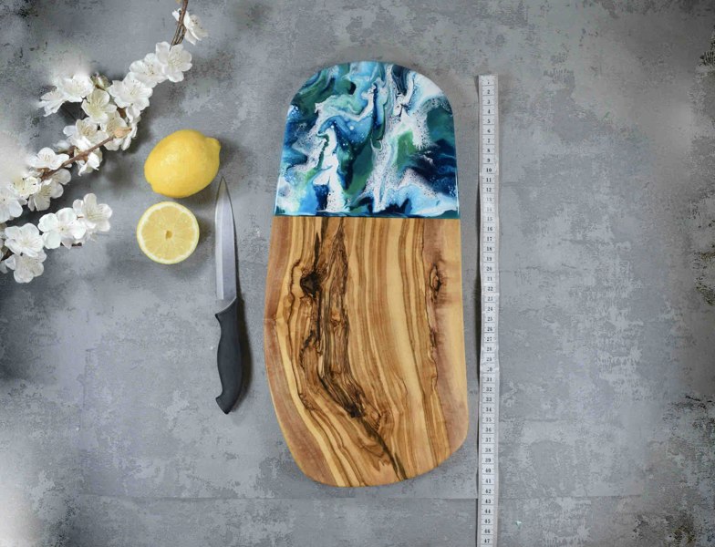 Chopping Board with Resin Art 40cm