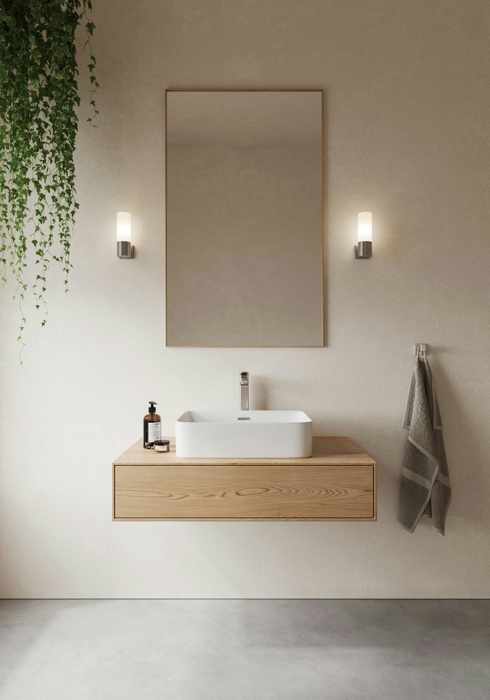 Nordlux Tangens Single | Wall light | Brushed steel