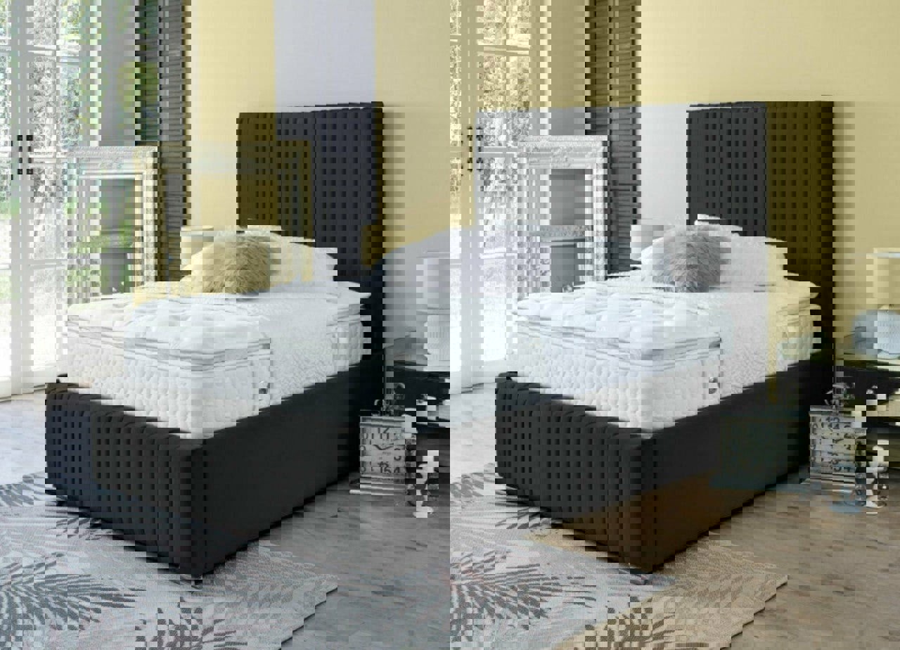 DS Living Savoy Bed - Double - 4ft6 - Black