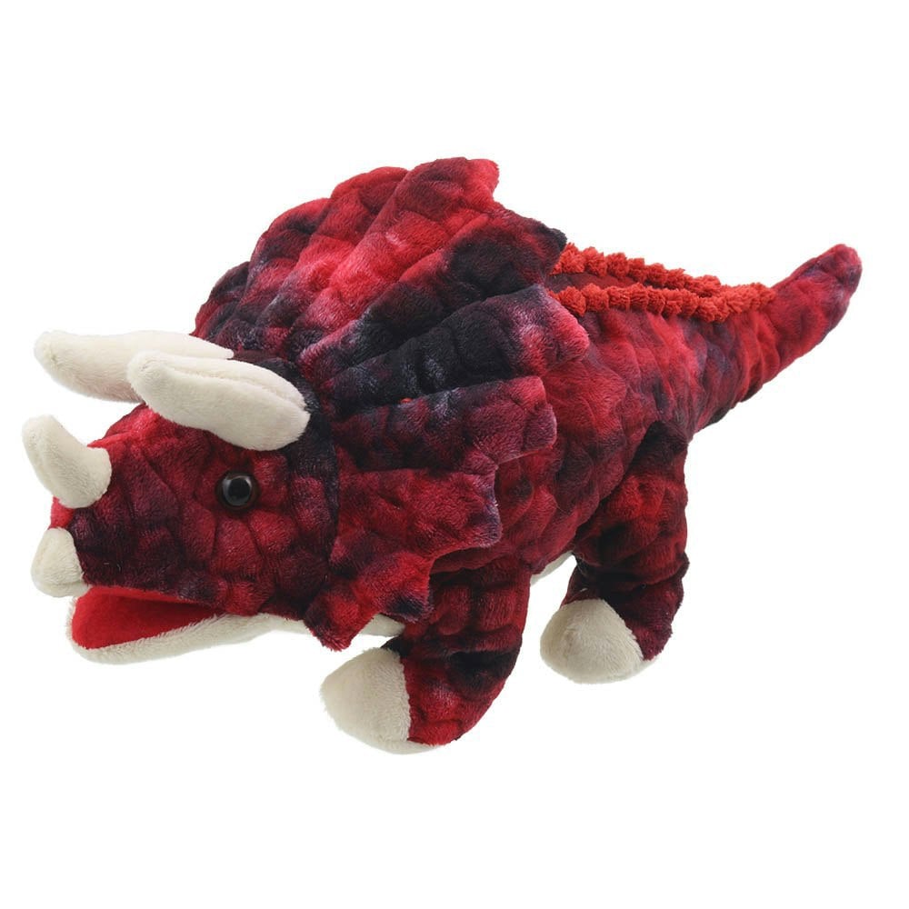 The Puppet Company Triceratops - Red - Baby Dinos