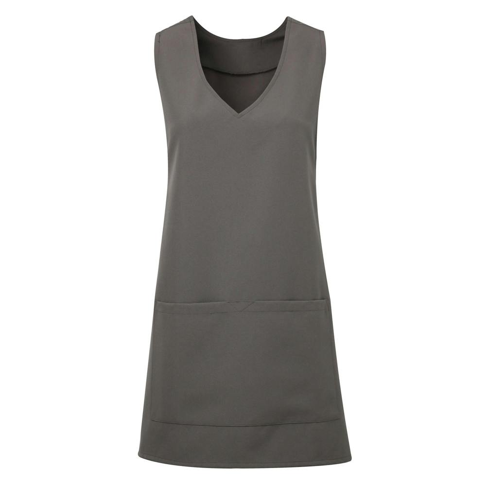 Premier Unisex Wrap-Around Tunic - Dark Grey - Dark Grey