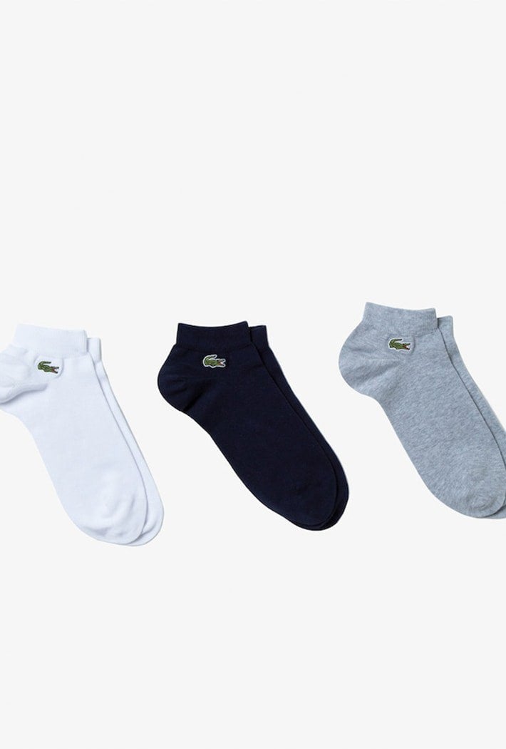 Lacoste Men's Pack of 3 Pairs of Low Sport Trainer Socks