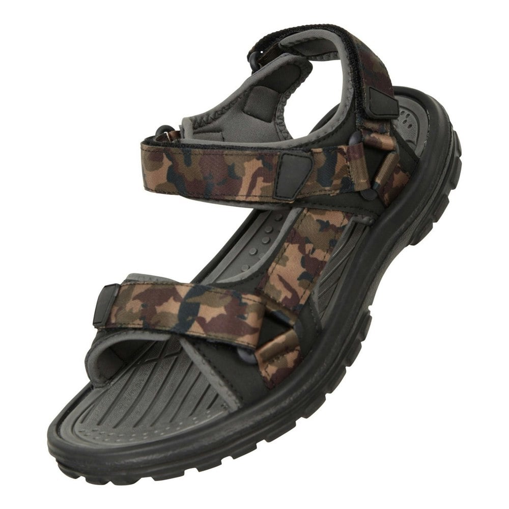 Mountain Warehouse Mens Crete Camo Sandals - Green/Black