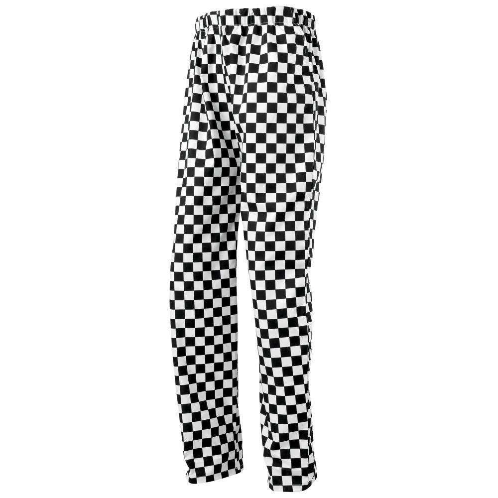 Premier Essential Unisex Chefs Trouser / Catering Workwear - Black/White (Big Check)