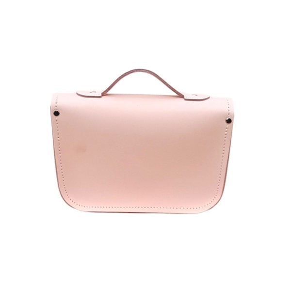 Zatchels Leather Midi Satchel - Cherry Blossom