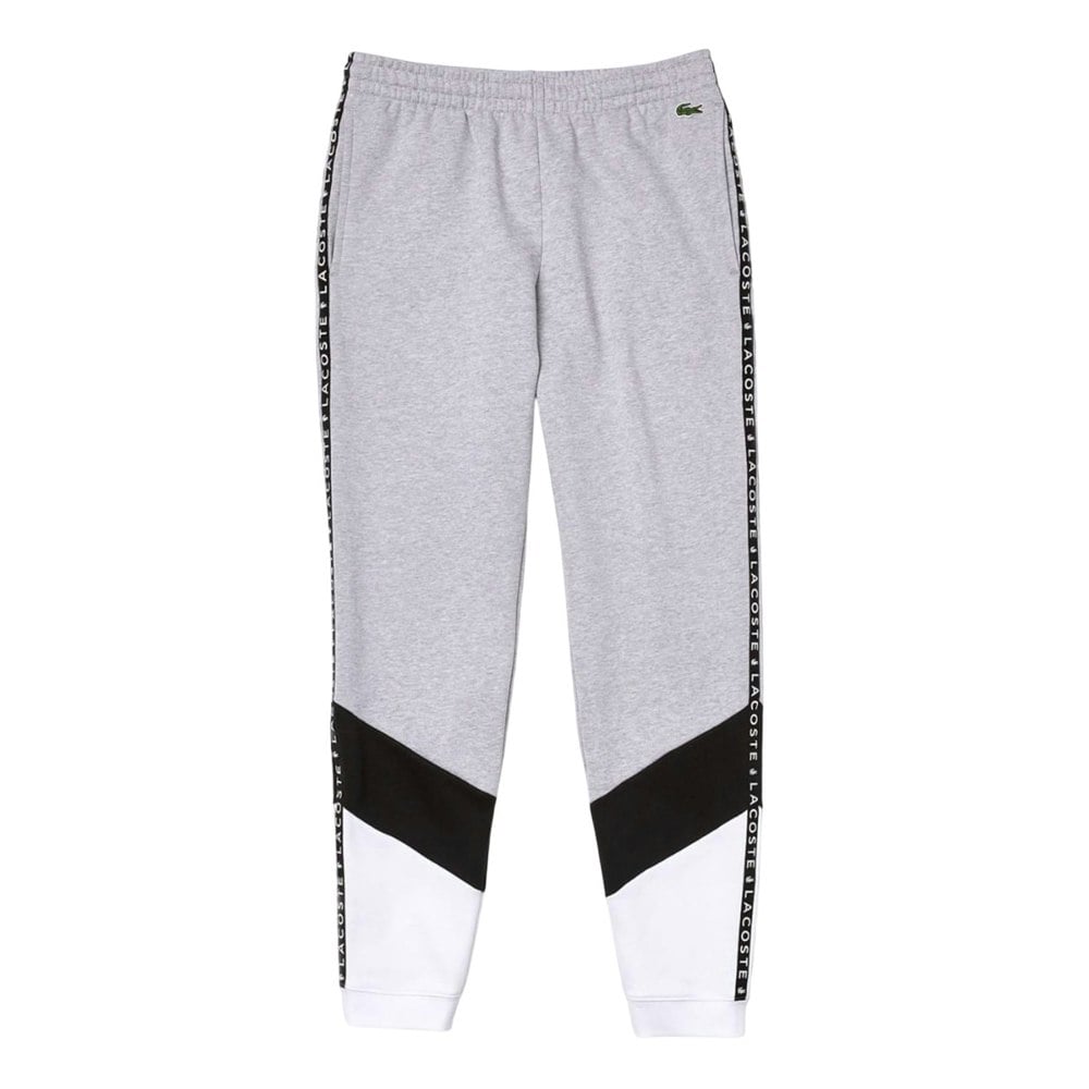 Lacoste Mens Fleece Logo Jogging Bottoms - Grey