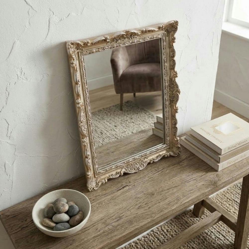 Garden Greatness Ornate Classical Rectangular Mirror
