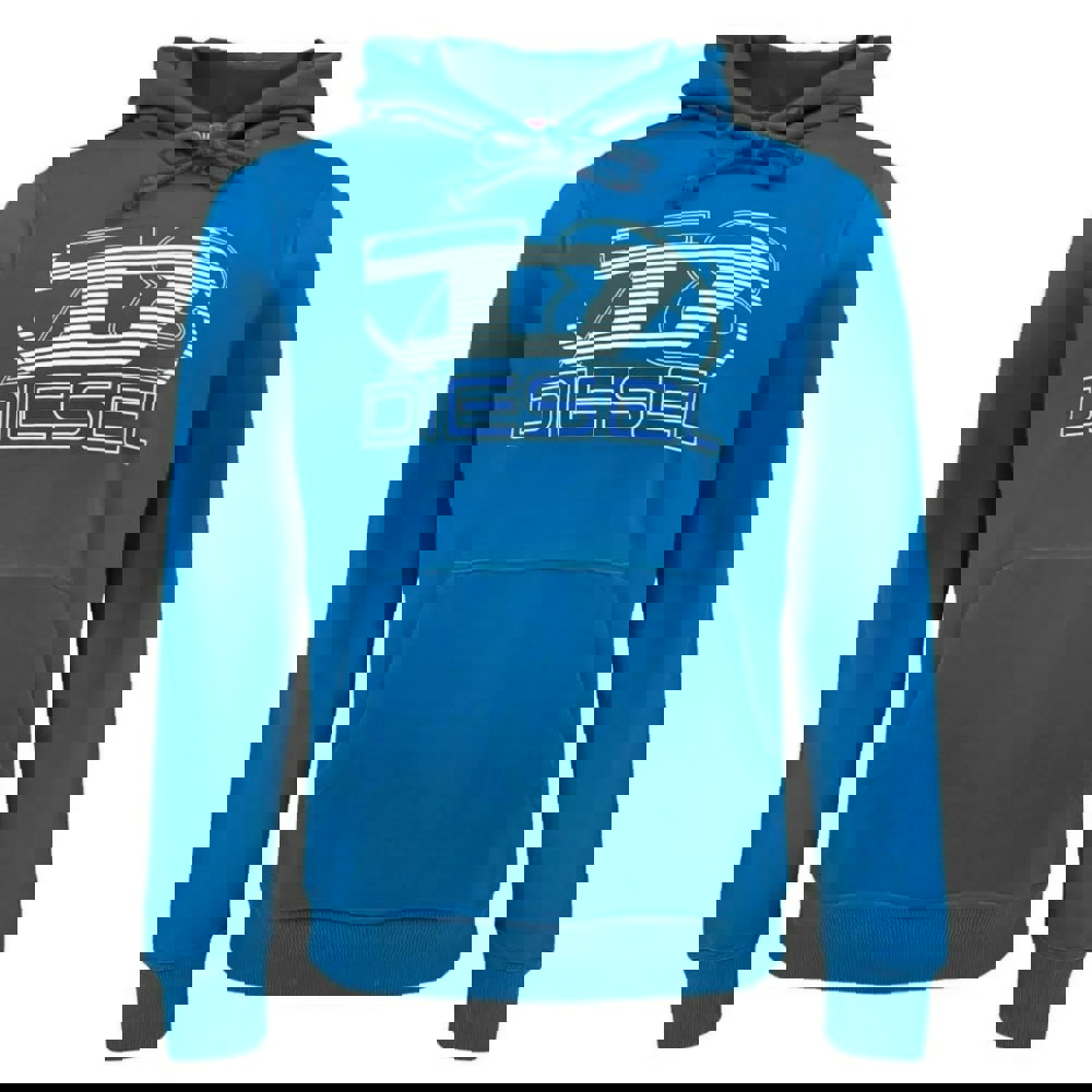 Diesel 78 Logo Blue Hoodie M