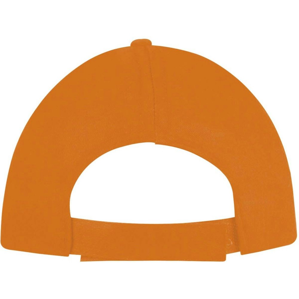 SOLS Unisex Buzz 5 Panel Baseball Cap - Orange