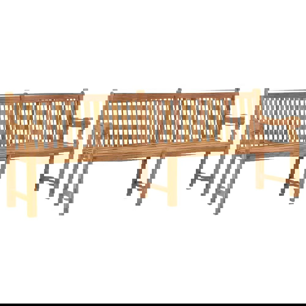 Berkfield Garden Bench 228 cm Solid Teak Wood