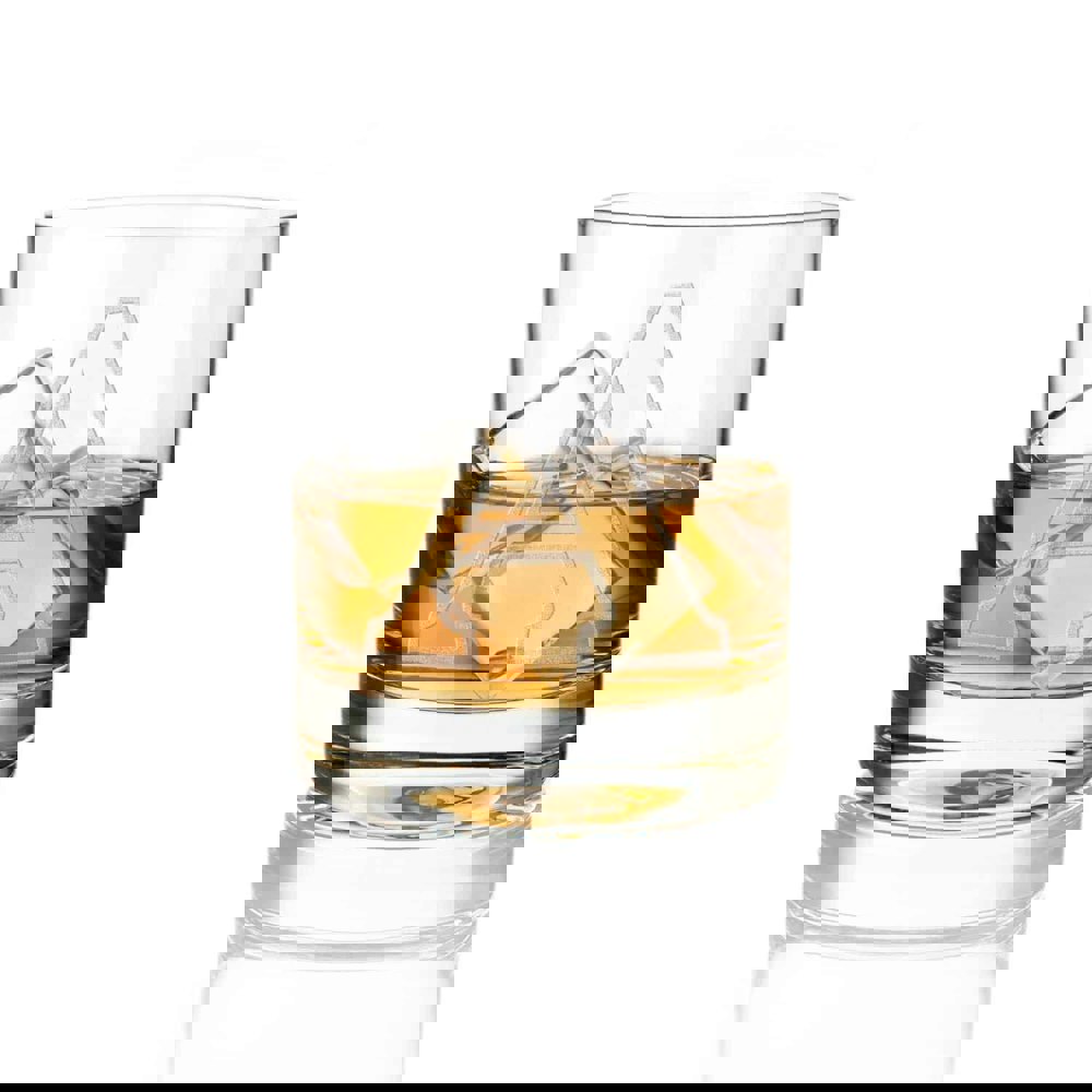 Diamante Initial A Whisky Tumbler - Single Glass