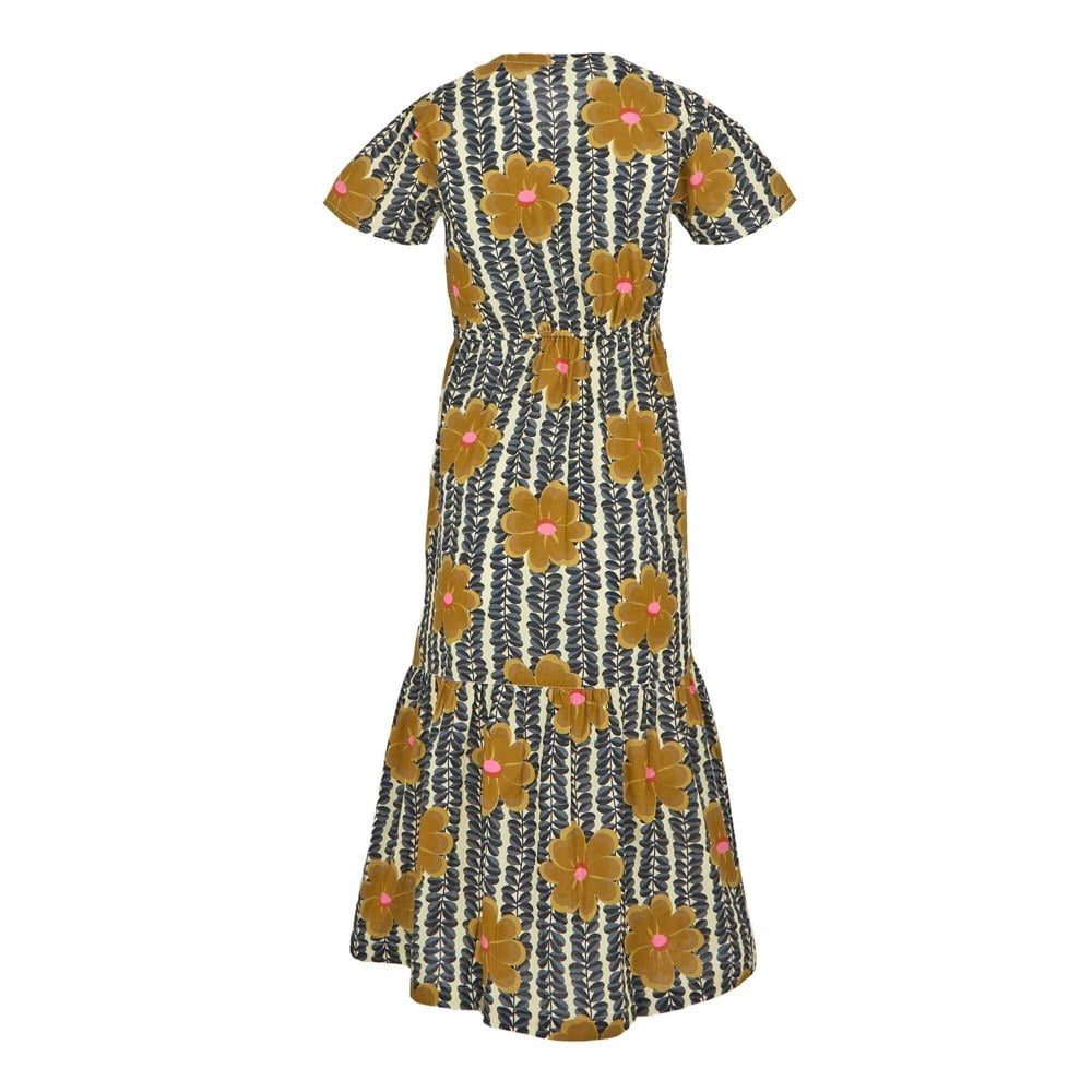 Regatta Womens/Ladies Orla Kiely Lotus Tiered Midi Dress - Yellow