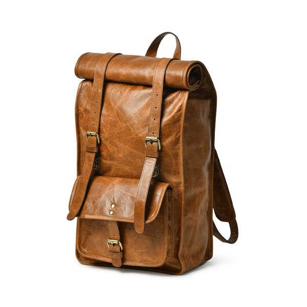 DuVall Rolltop Backpack- Tan - DÖTCH CLUB