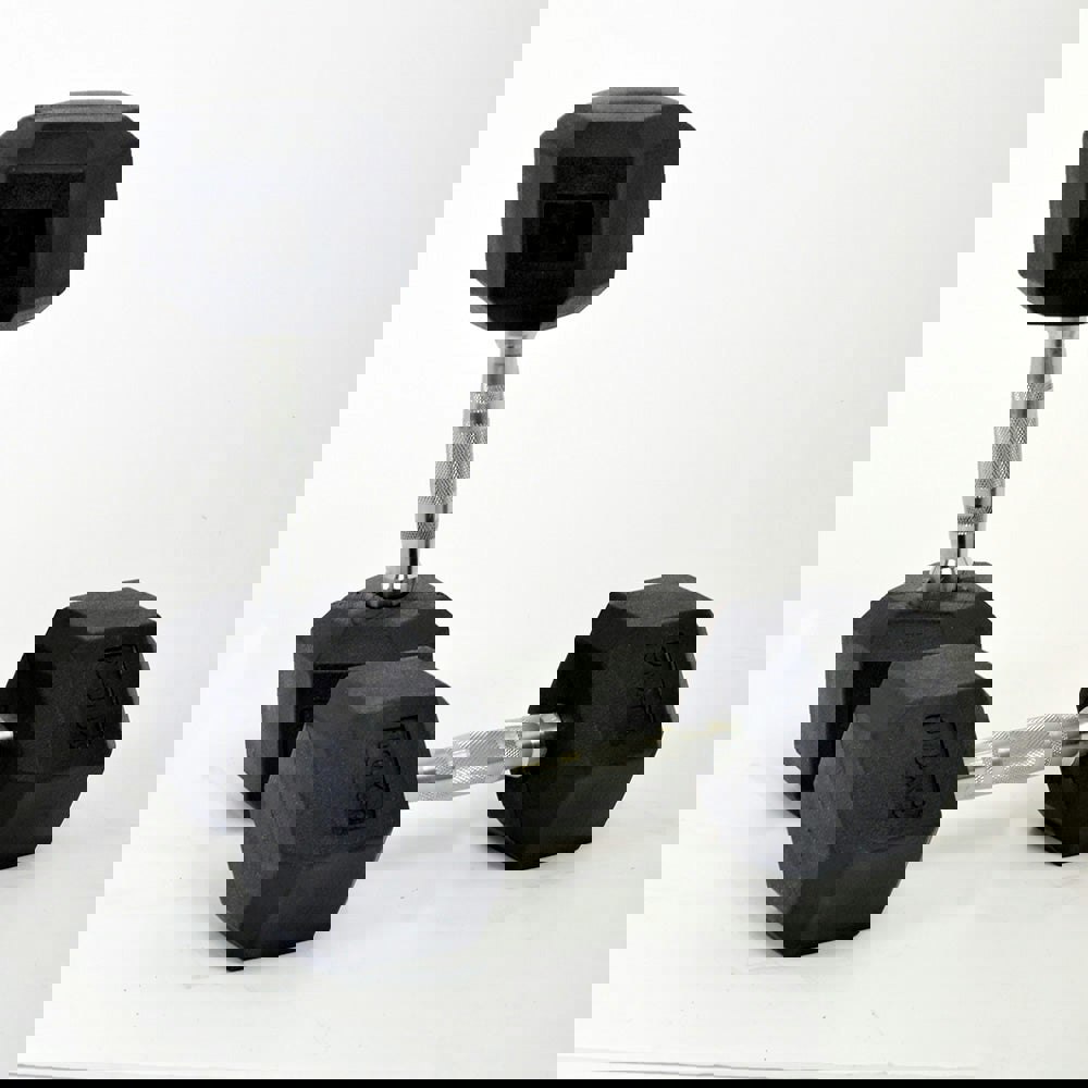 Where's That From 10kg Pair Heavy Weight Hexagonal Hex Dumbell Set With Metal Handles