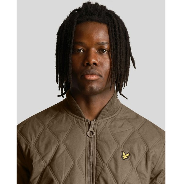 Lyle & Scott Branded Linden Short Lightweight Jacket - Khaki