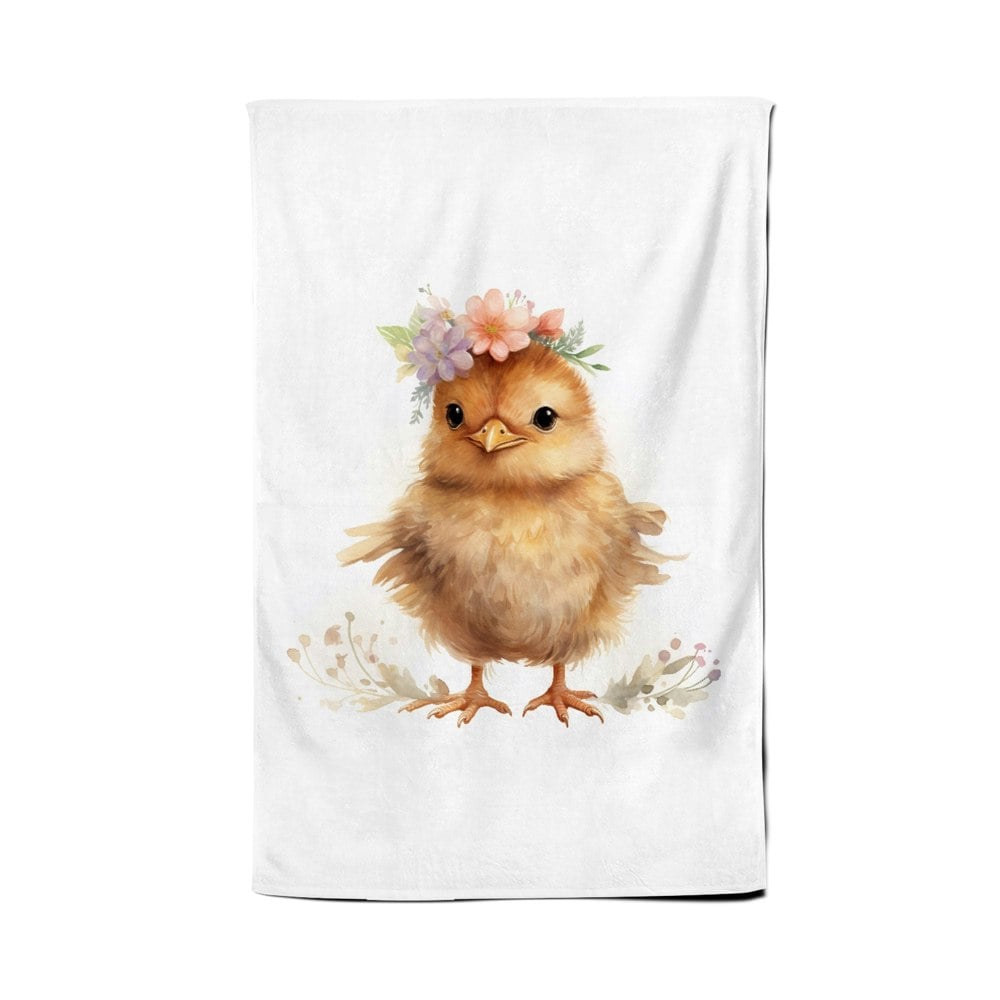Warren Reed Watercolour, Cute Easter Chick Tea Towel