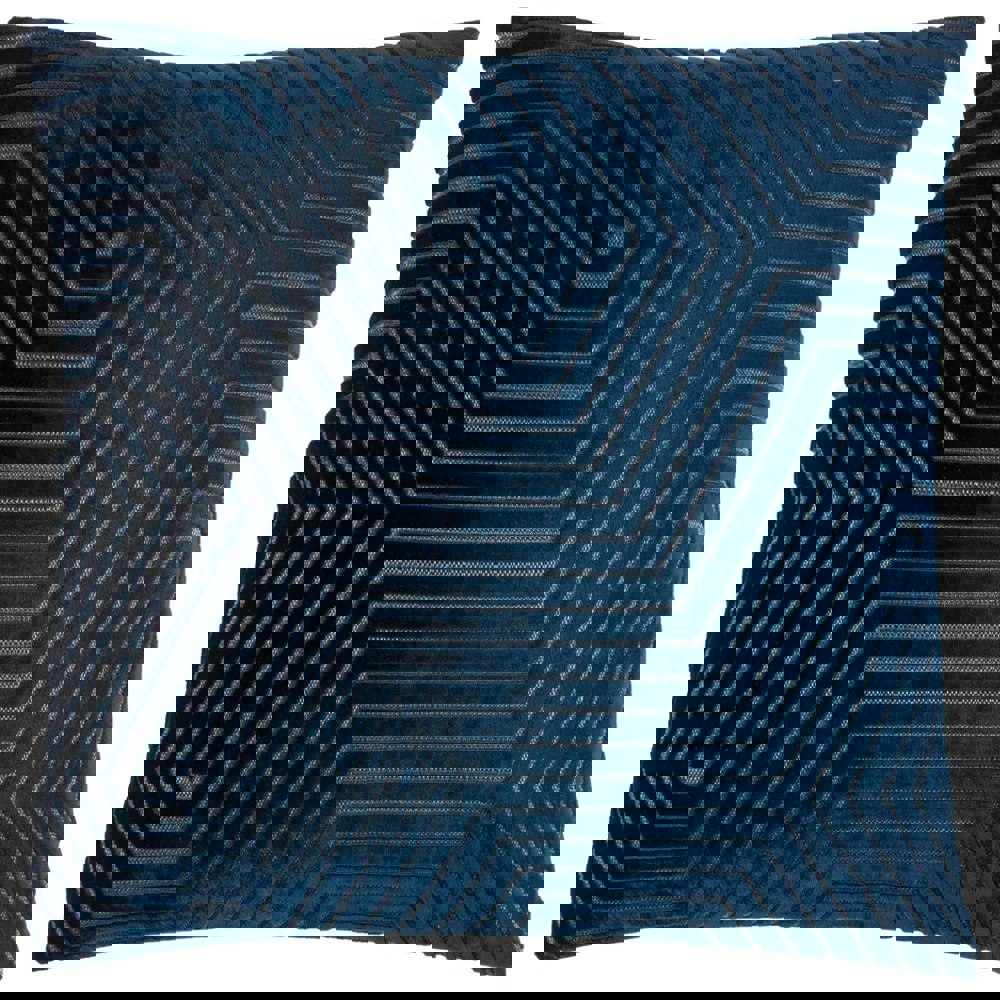 Paoletti Evoke Cut Cushion Cover - Navy