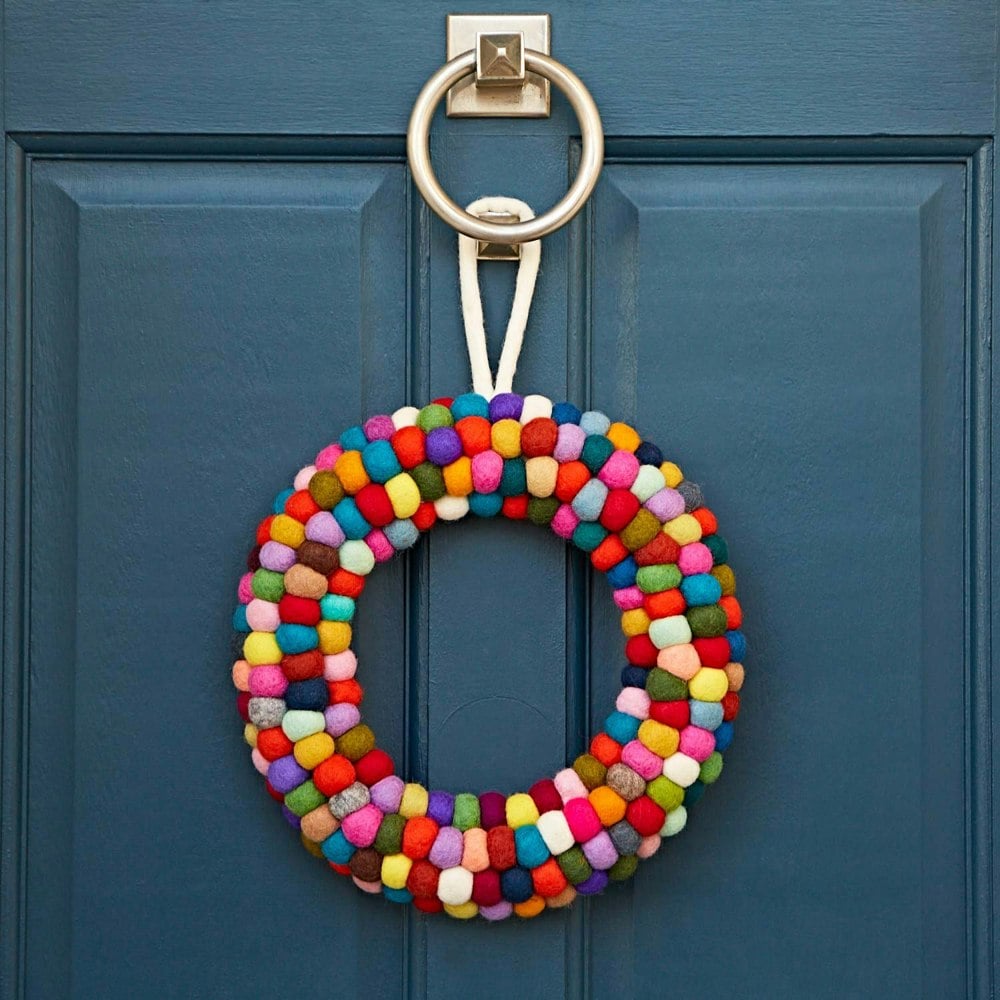 Paper High Felt Multicoloured Wreath