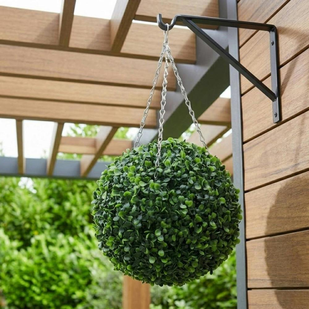 Garden Greatness Artificial Boxwood Hanging Topiary Ball
