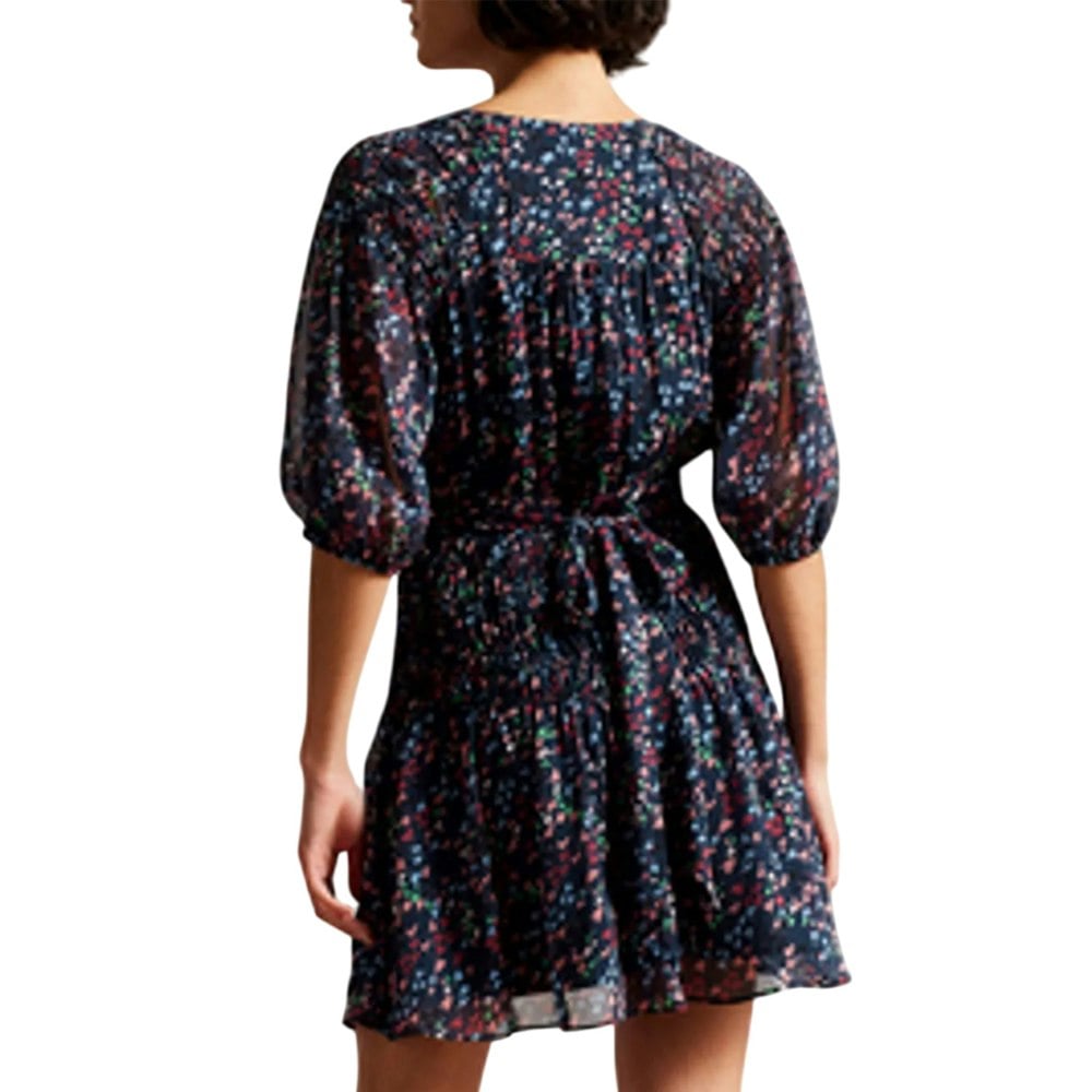 Ted Baker Womens/Ladies Casadee Mini Smock Panel Wrap Dress - Navy