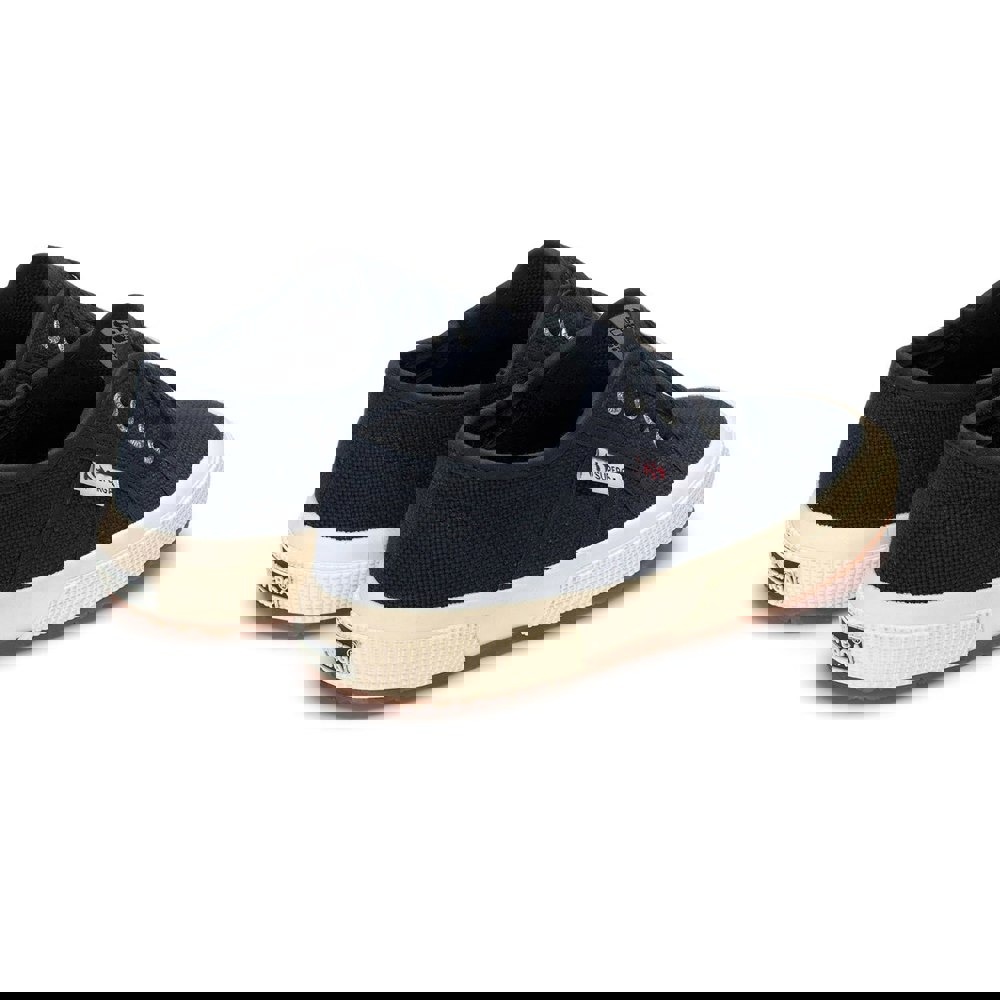 Superga Childrens/Kids 2750 Jcot Leather Trainers - Navy