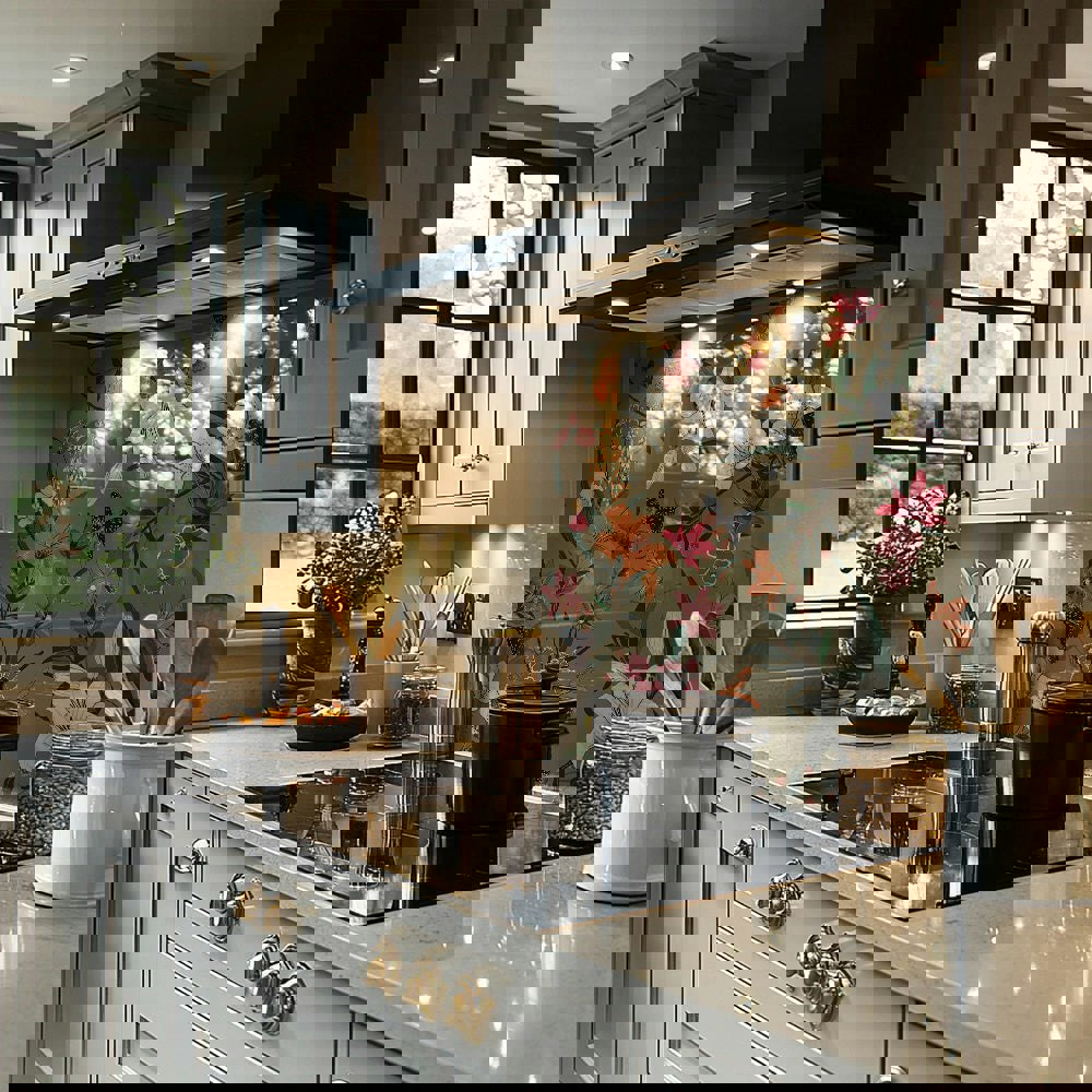 Benjamin Tate Design Selection Of Flowers Splash Back
