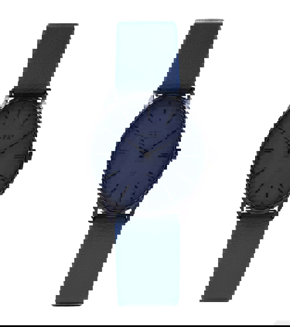 Votch Black & Gun Metal with Navy Watch | Solar Classic