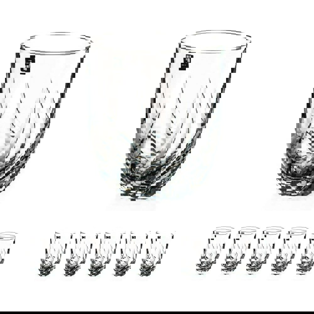 Diamante Firenze Crystal Whiskey Tumblers - Set of 6
