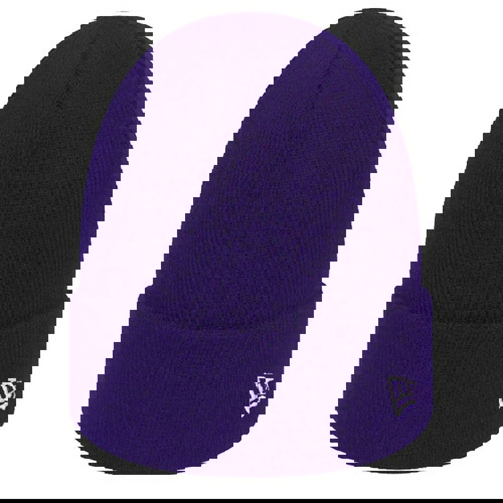 New Era Unisex Adult Flag Knitted Beanie - Purple