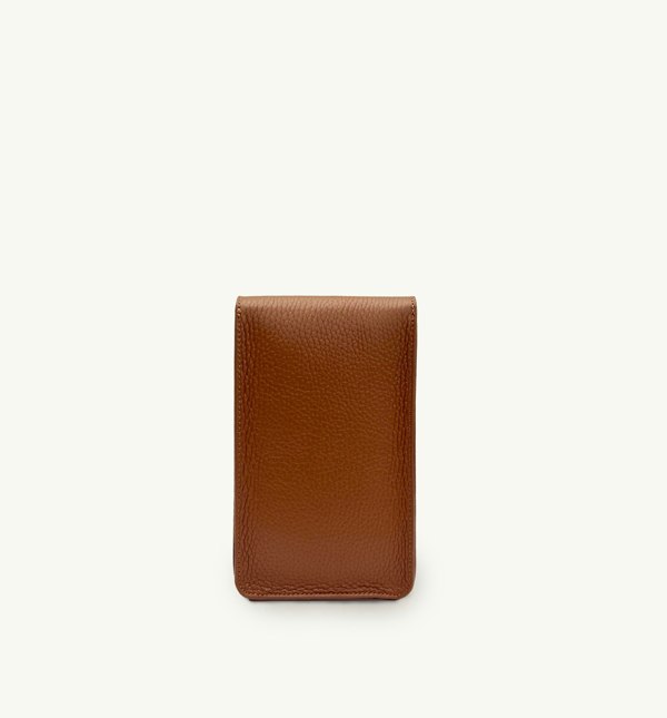 Apatchy London The Frankie Leather Phone Bag - Tan