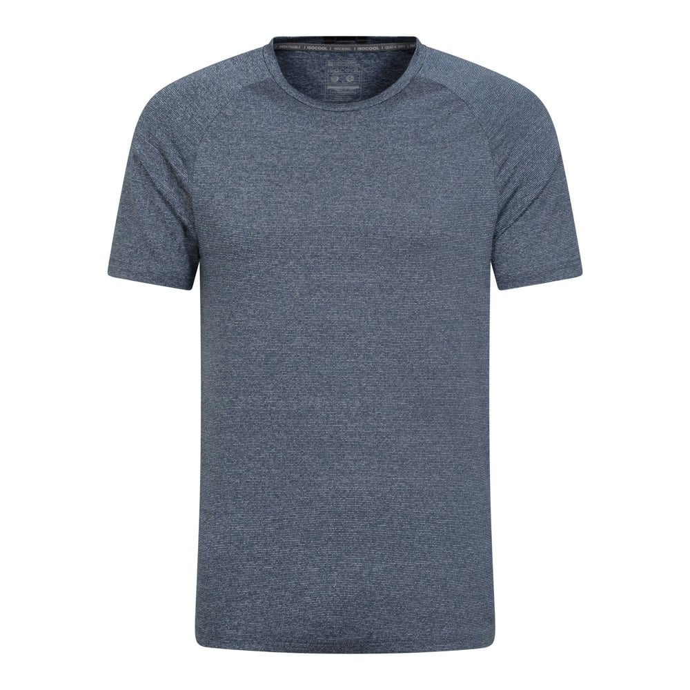 Mountain Warehouse Mens Agra Striped IsoCool T-Shirt - Navy
