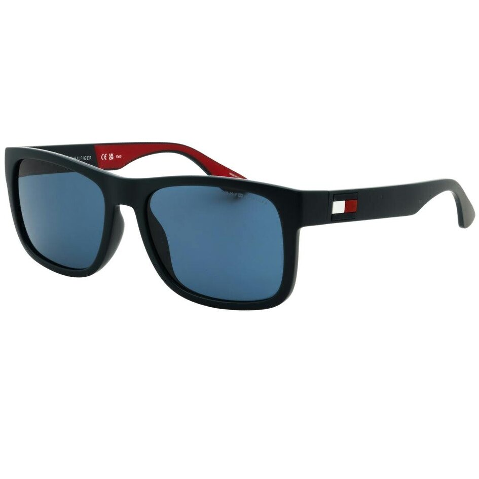Tommy Hilfiger Rectangular Navy Blue Sunglasses