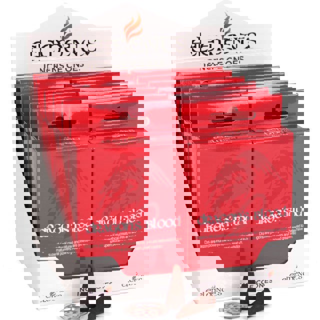 Serano Set of 12 Packets of Elements Dragon's Blood Incense Cones