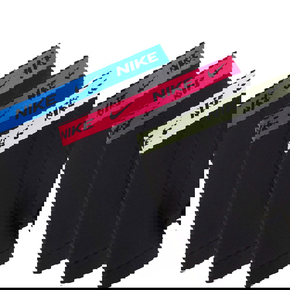 Nike Mens Boxer Shorts (Pack of 3) - Black/Off White/Blue/Red