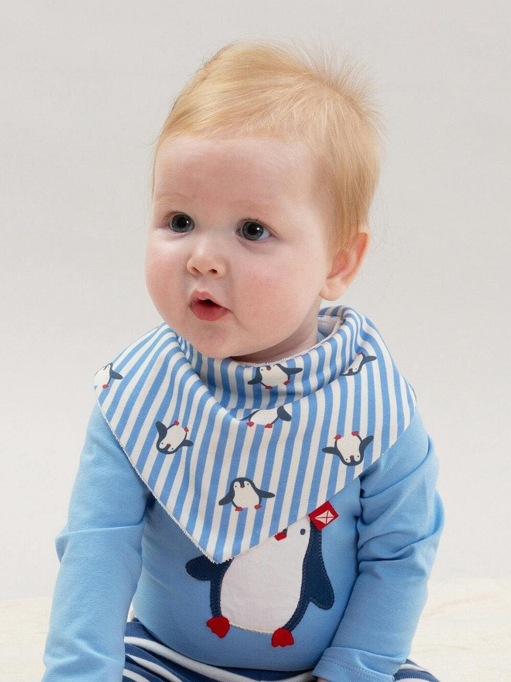 Kite Baby Organic Penguin Parade Bib