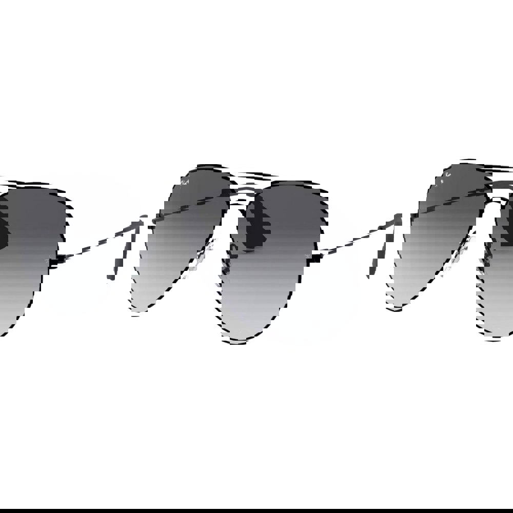 Ray-Ban Pilot Grey Gradient Lens Black Sunglasses